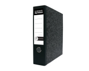 Lever Arch File A4/80 Executive, metal edges, Compressor Bar - colored spine, Black