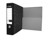 Lever Arch File With Storage Pocket A4/80 Executive Black Spine